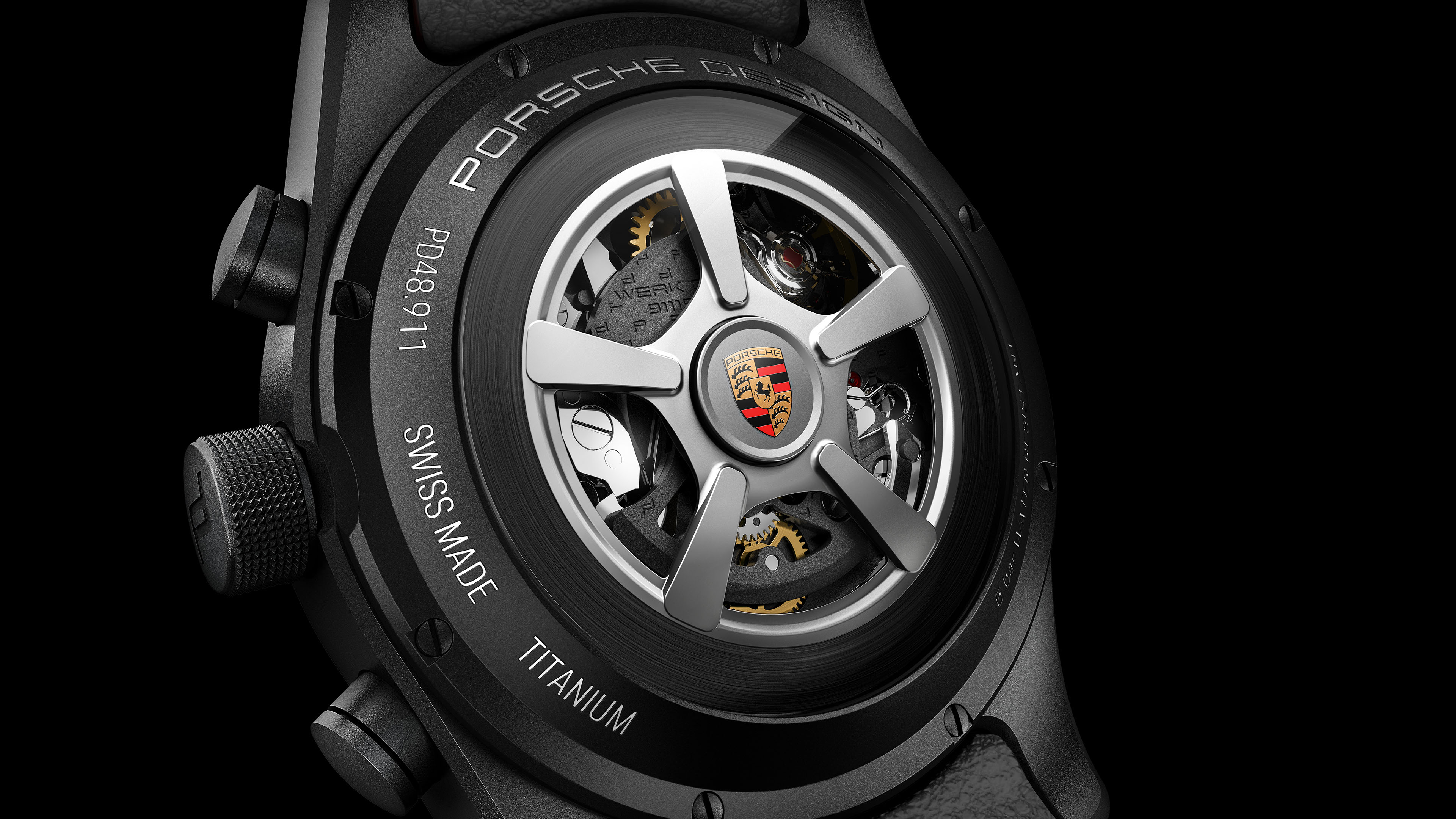 Regulator  Porsche Design  ラバーベルト ポルシェデザイン P10 オートマチック 黒文字盤 ラバーベルト OH