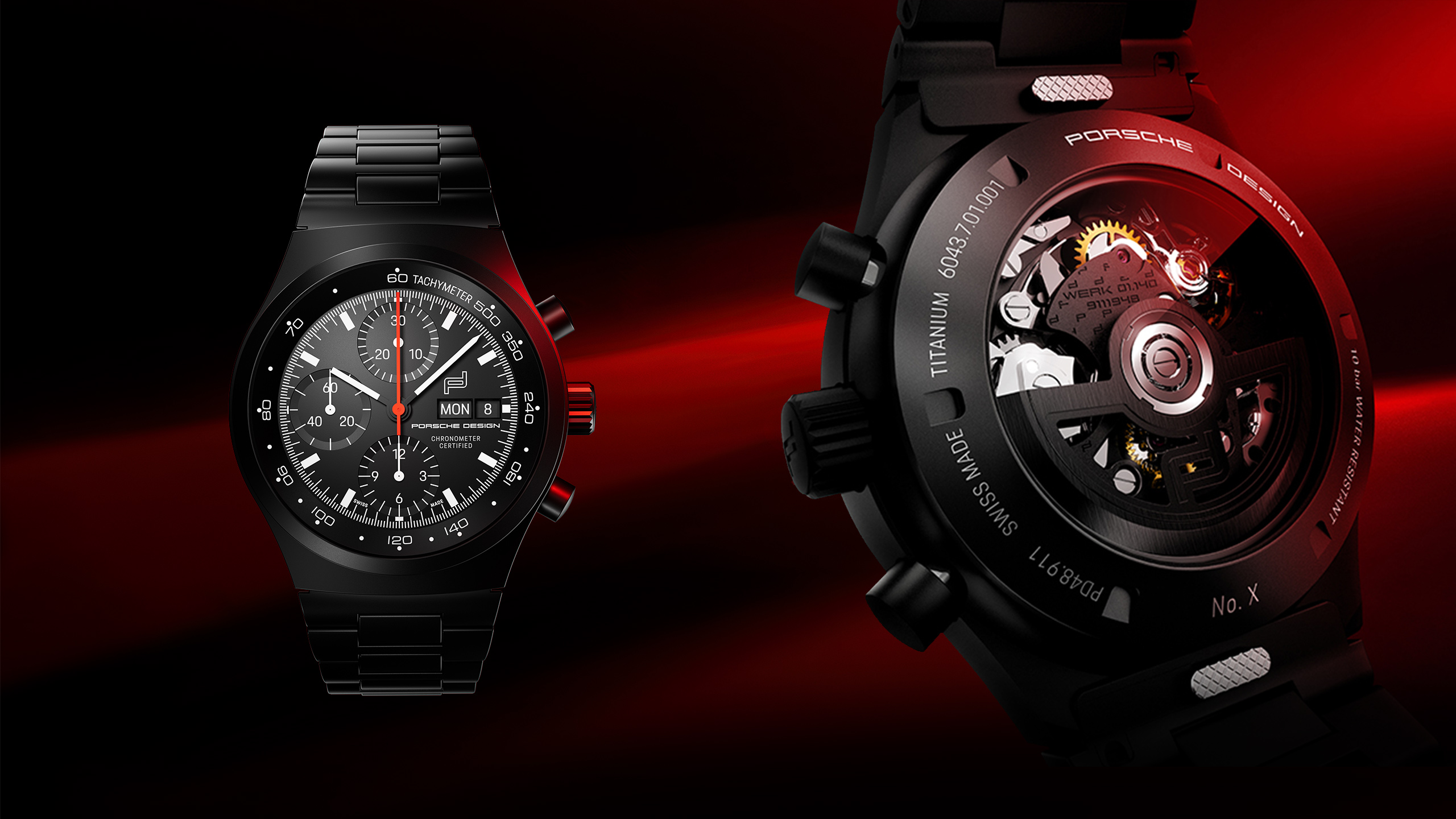 PORSCHE DESIGN クォーツウォッチ 腕時計 ブラック Chronograph 1 - All Black Numbered Edition | PORSCHE SHOP