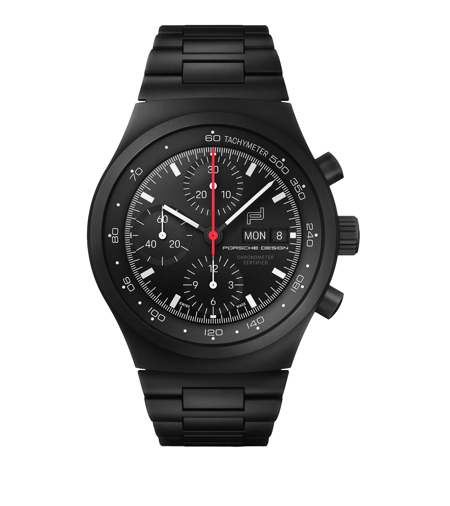 Porshe Design腕時計レディース chonograph1-all-black-numbred-