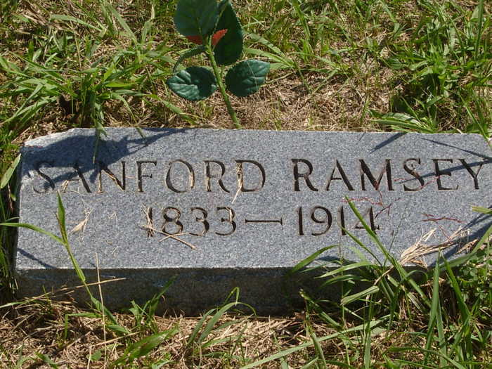 Sanford Gray Ramsey tombstone located in Wilson Cemetery