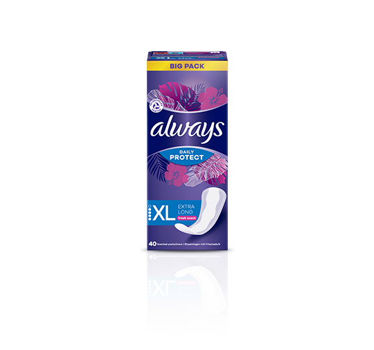 Always Liners Dailies Extra Protect Fresh scent Long Plus