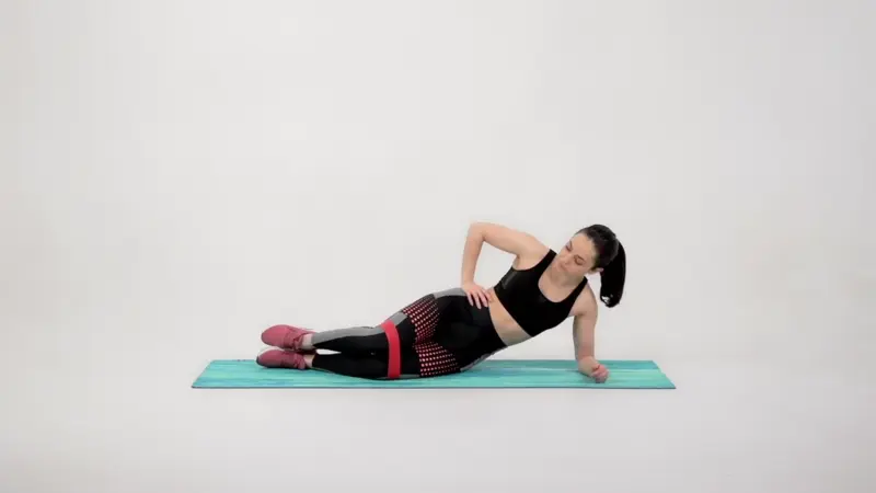 Banded Side Plank Clamshells . Exercises for stronger joints
