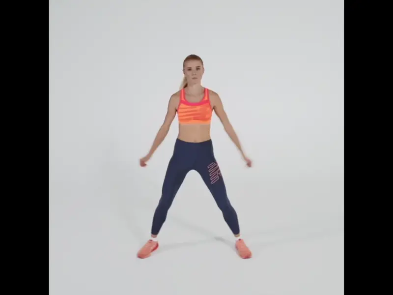 Side skips . Exercises for stronger joints