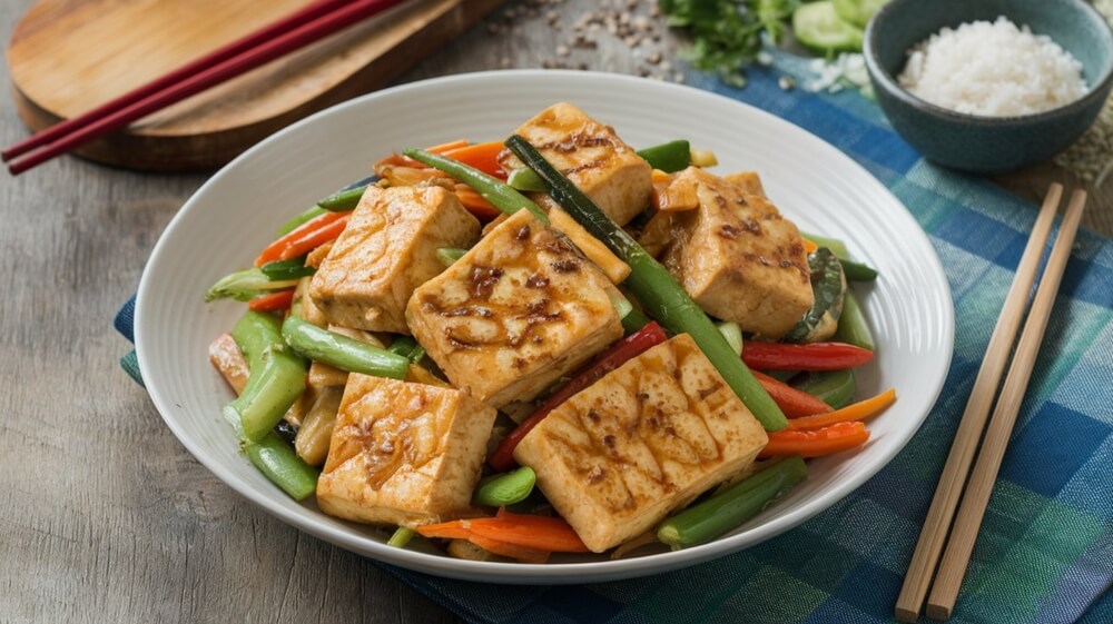 Sesame Ginger Tofu Stir Fry