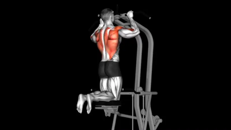 Assisted pull-up v-taper