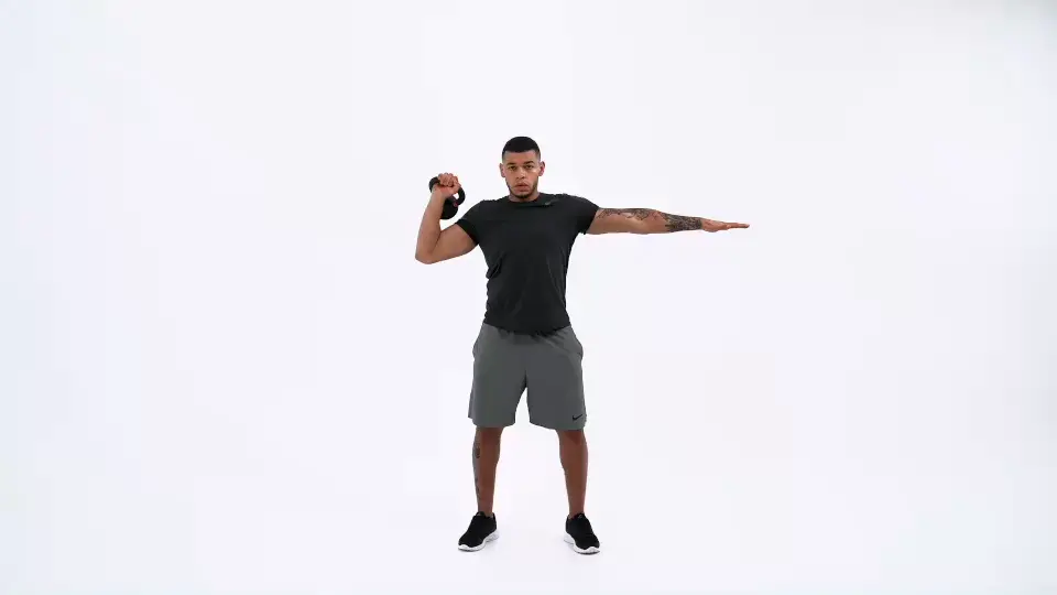 KB One-Arm Strict Press