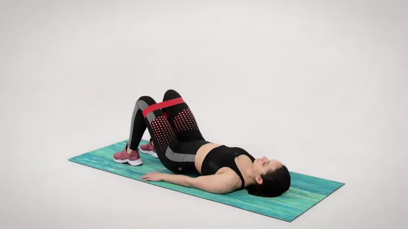 Glute Bridge Leg Abductions . Best glute exercises for bad knees