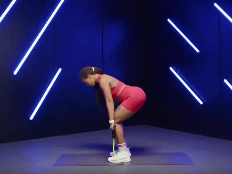 Band Deadlift . Glute exercises for people with lower back pain