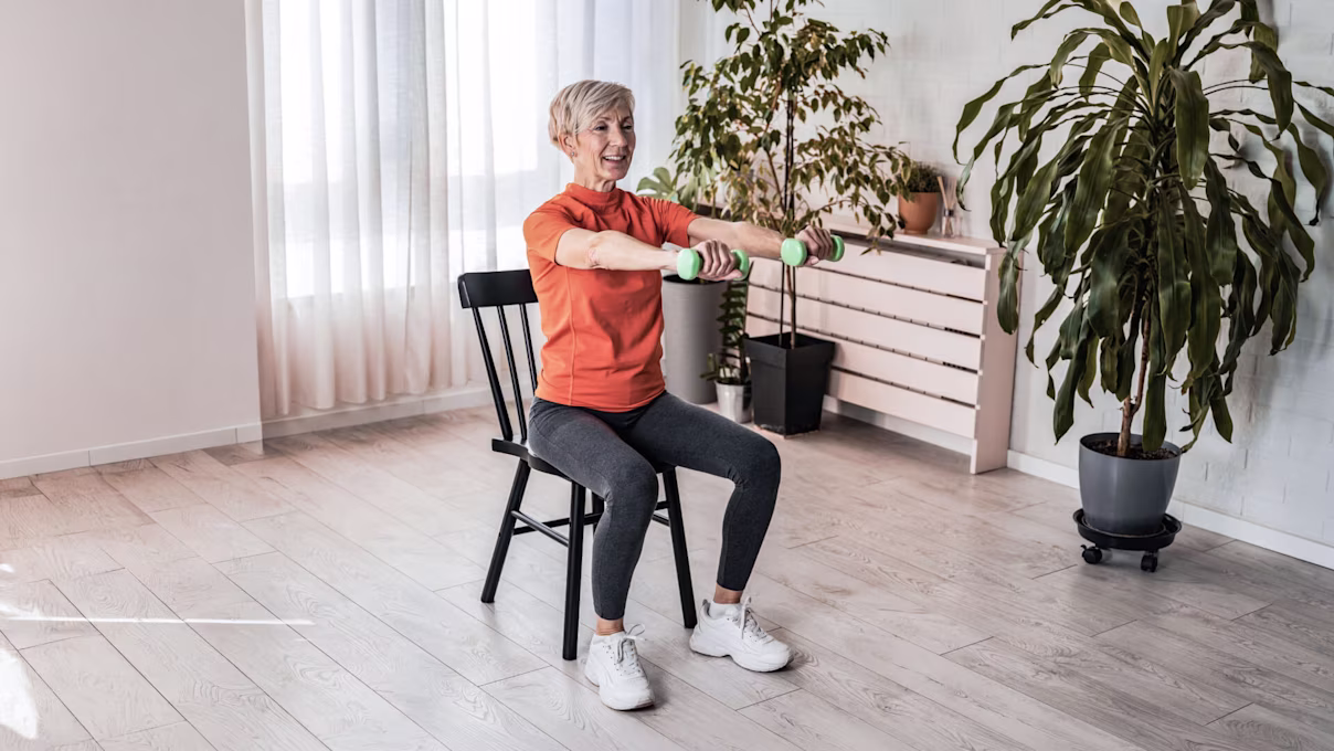 7 Minute Chair Workout for Seniors (Easy, Low-Impact Routine)