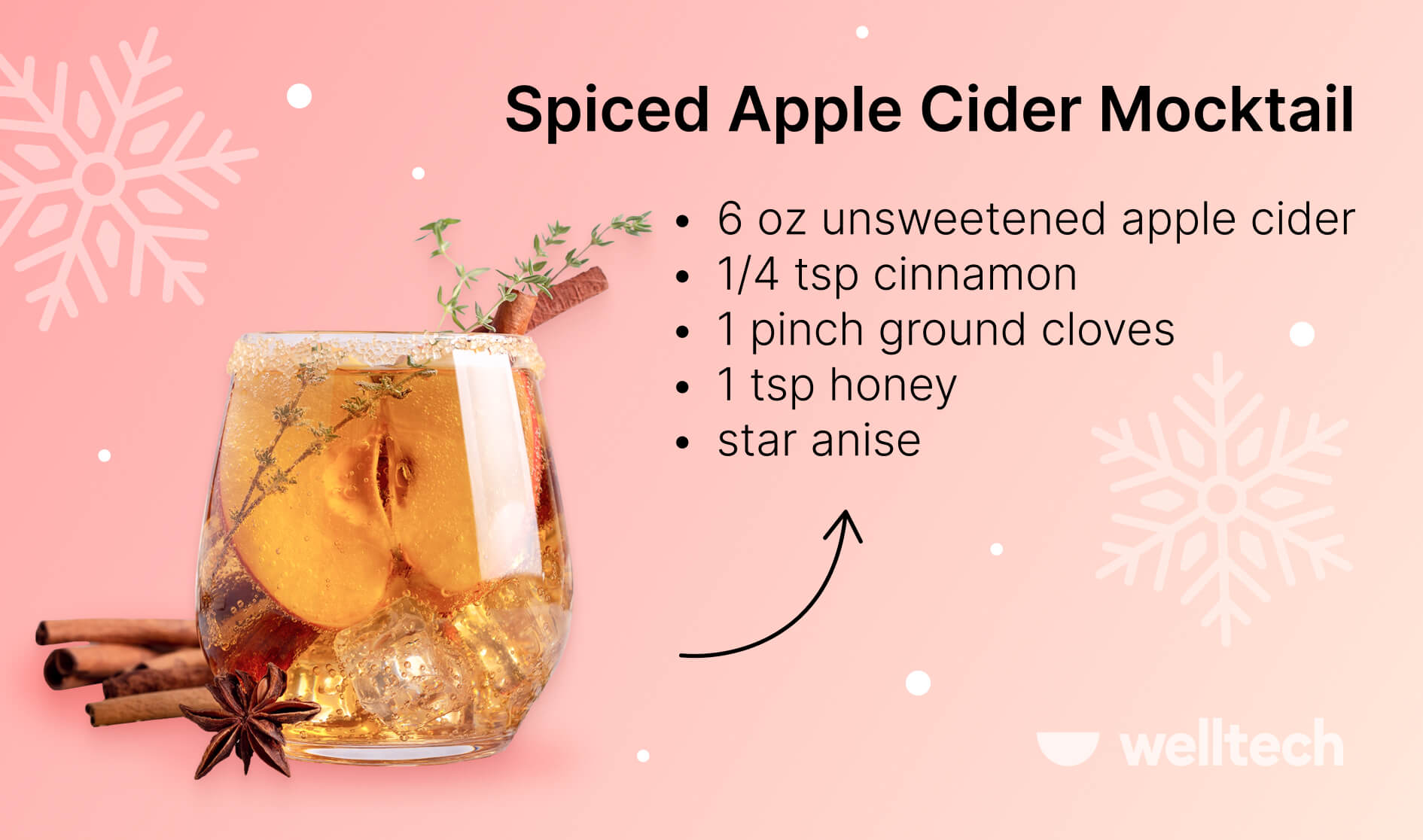 Spiced Apple Cider Mocktail