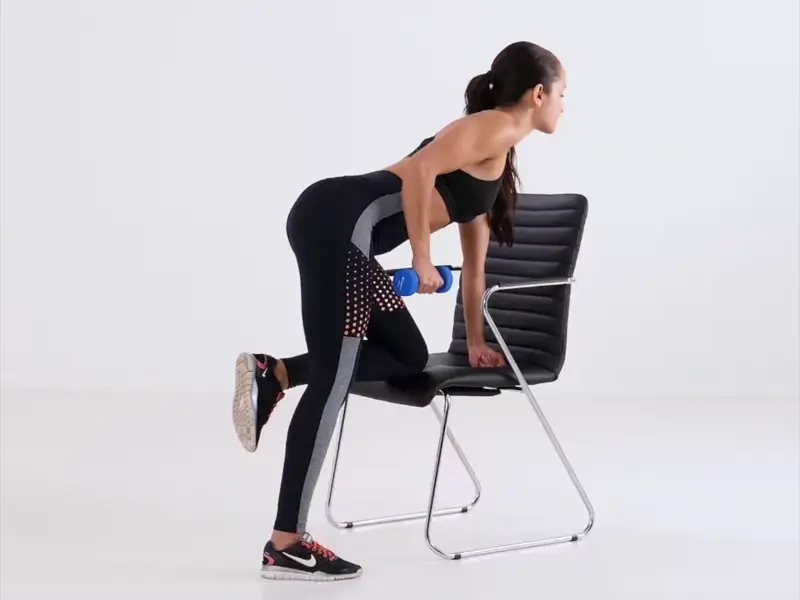 Tricep kickbacks . Resistance Training for Women Over 60