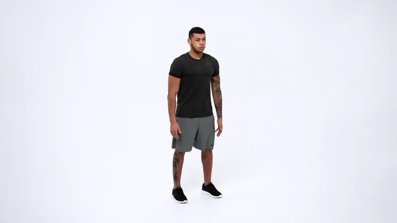 Hip Hinge Arms Reach . Quad Exercises with Bad Knees