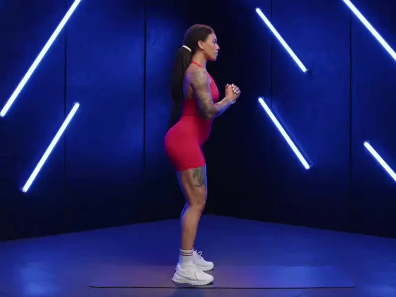Air squats . How to Warm Up Before walking : 5 Simple Movements