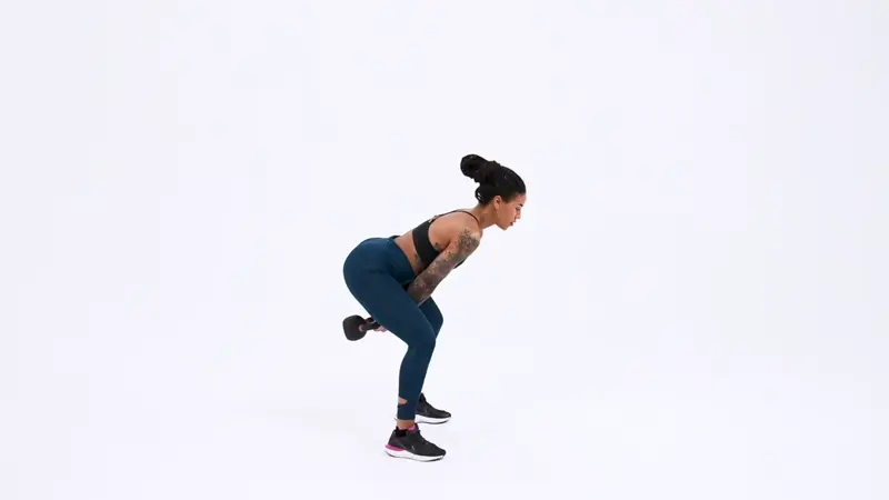 Dumbbell or Kettlebell swing . Strength Exercises That Result in Weight Loss