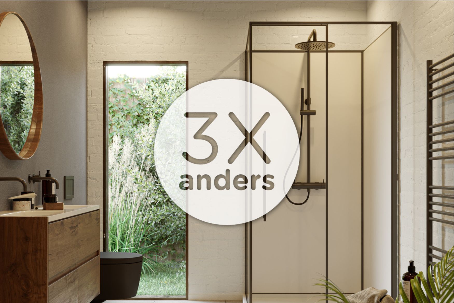 badkamer schilderen 3 verfrissende ideeën - 3 x anders logo