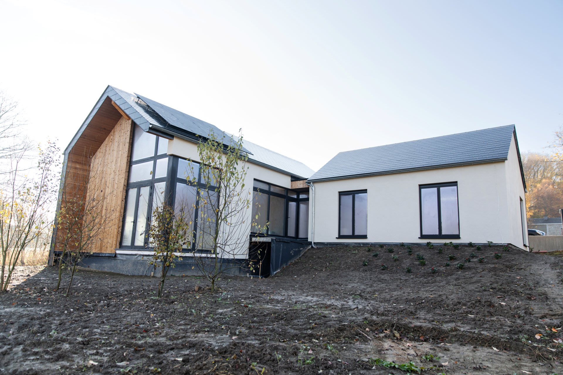 B2B - inspiratiegalerij - BOSSclima - Stone art - stuc - Oxiprom - villa - gevel - wit 10