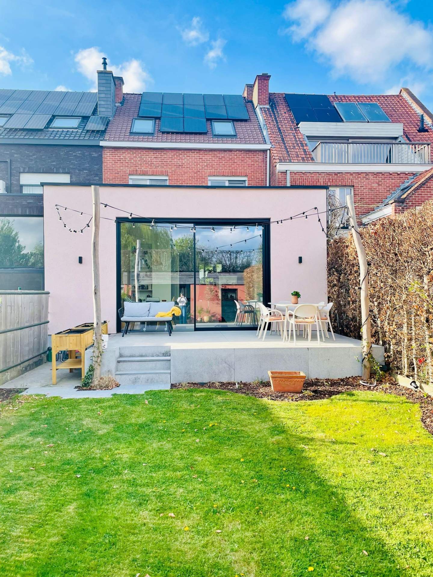 B2B - inspiratiegalerij - BOSSclima - Stone art - Terrazzo - aanbouw - gevel