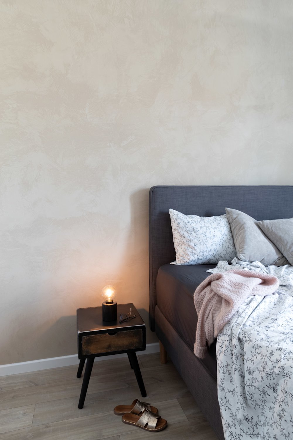slaapkamer - grijs - Limestone New Brushtop - inspiratie