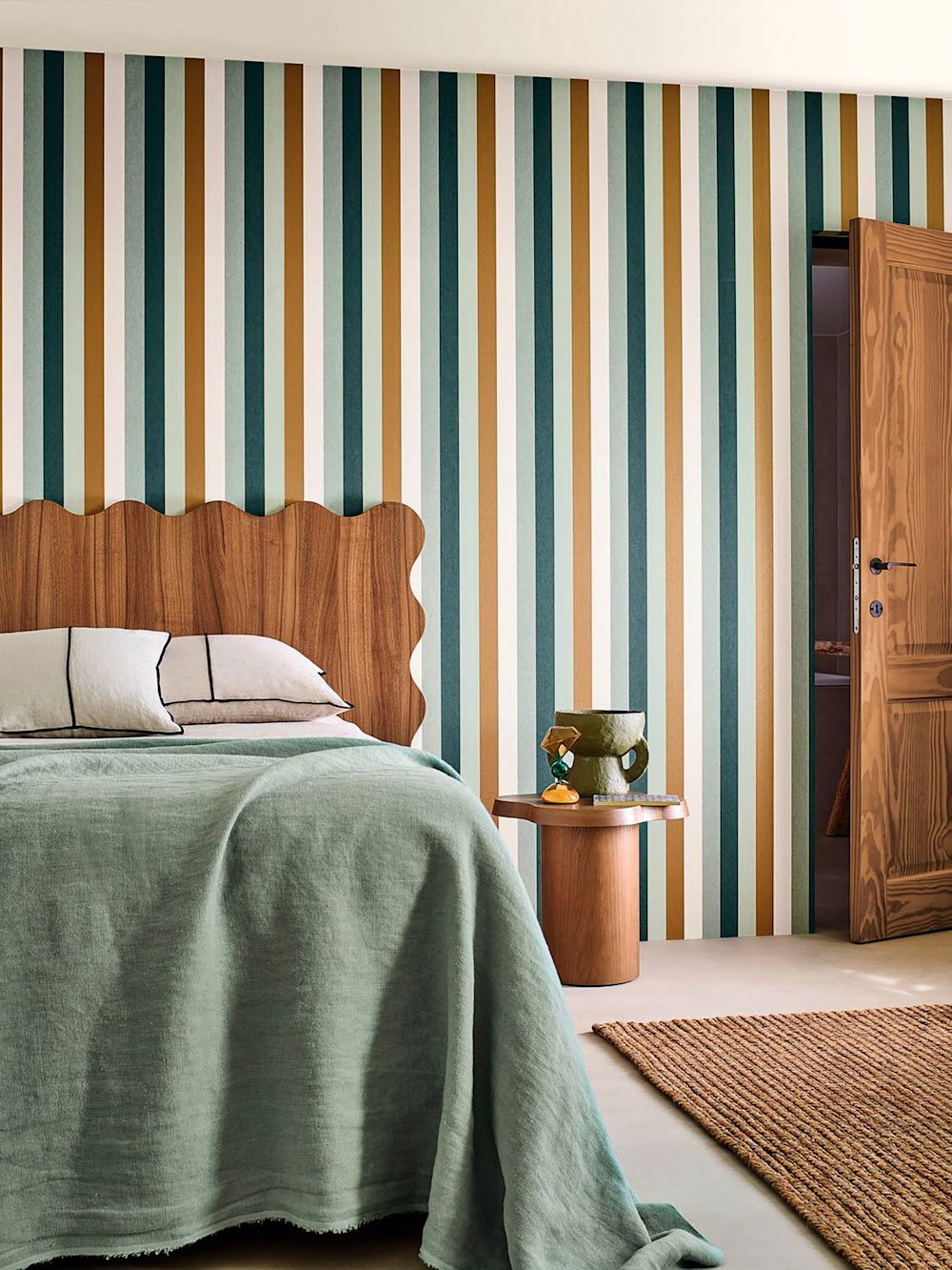 behang - slaapkamer – Casamance Transat – cottagecore - coloramagazine