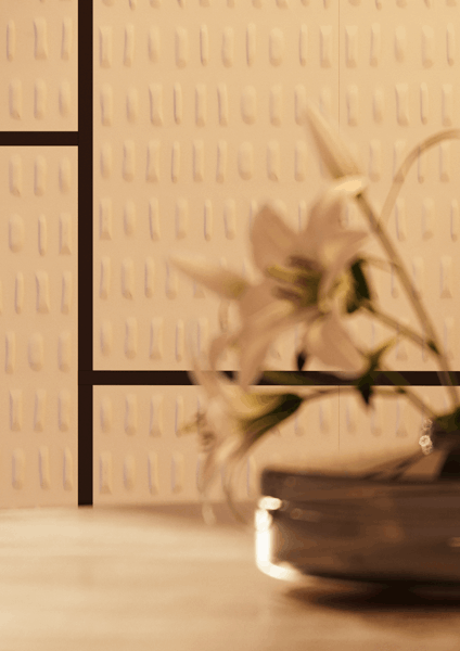 éléments décoratifs - chambre à coucher - nmc - Noël & Marquet - ARSTYL, WALLSTYL - BOHEMIA,FL15 - brun - texture murale, détail floral, ambiance chaleureuse