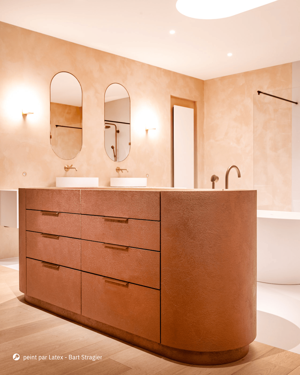  galerie d'inspiration - art de la pierre métallique - salle de bain - couleur cuivre