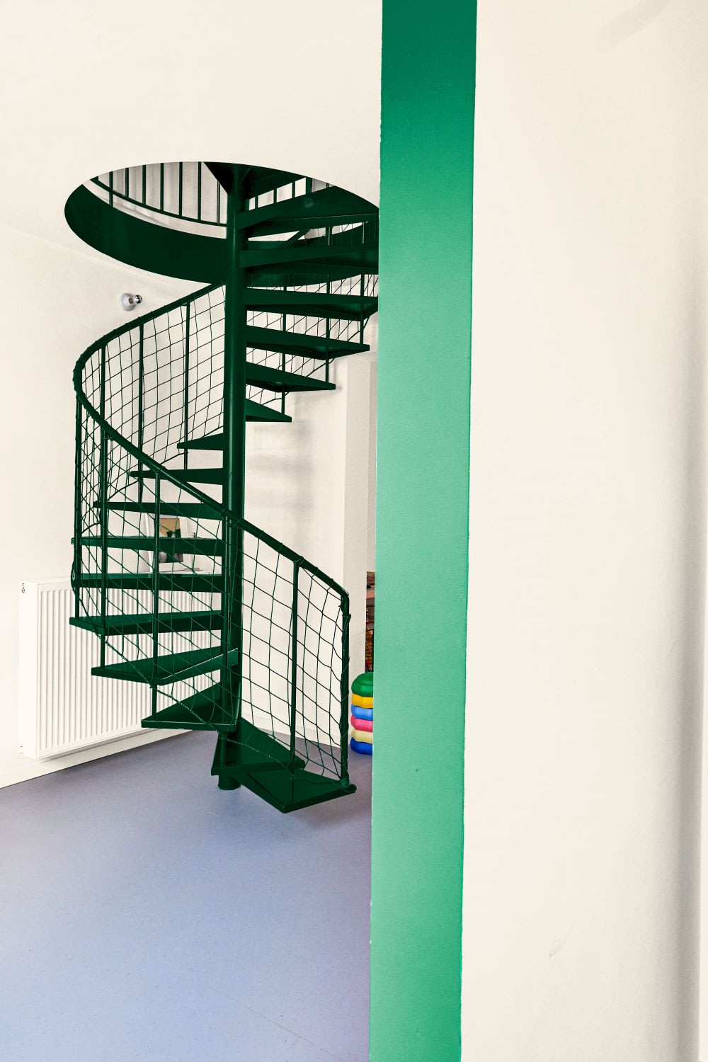  55escalier en vert