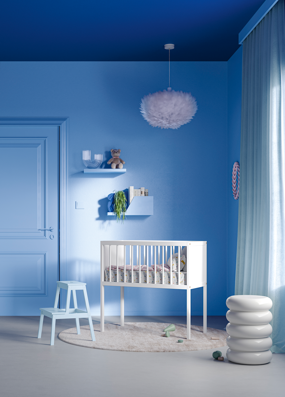 inspiratiebeeld magazine lente 2024 babykamer statement