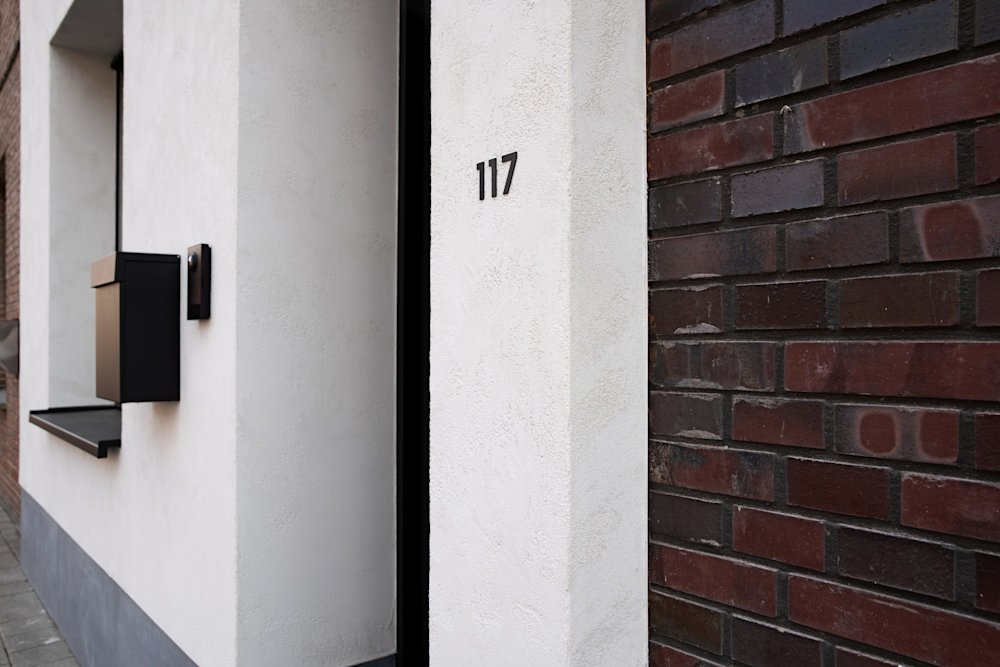 B2B - inspiratiegalerij - BOSSclima - Sandrock - Renoforce - gevel - rijhuis - wit 4