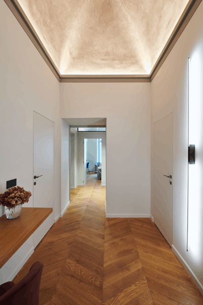 éléments décoratifs - hall d'entrée - nmc - Noël & Marquet - ARSTYL, WALLSTYL - IL9,FL1 - blanc - sol chaud, murs clairs