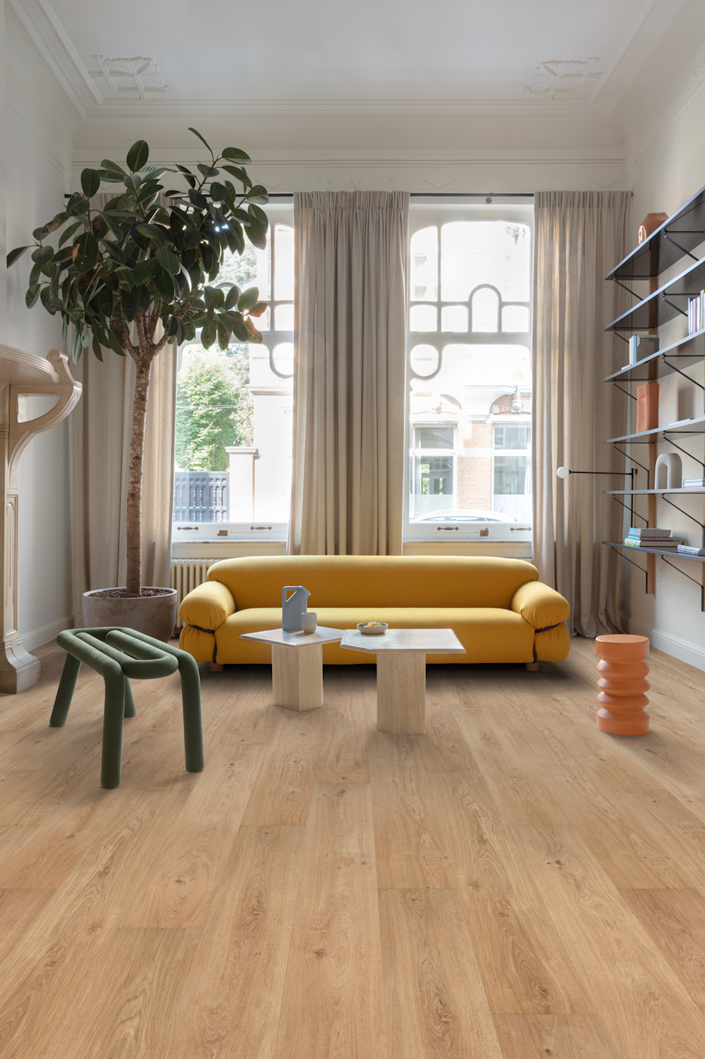 inspiratiebeeld vinyl Floorify refnr F019 Cognac