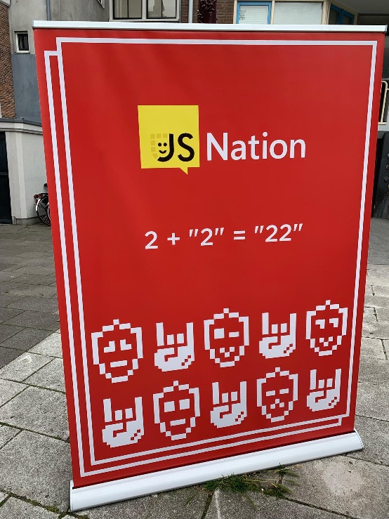 JSNation welcome sign 