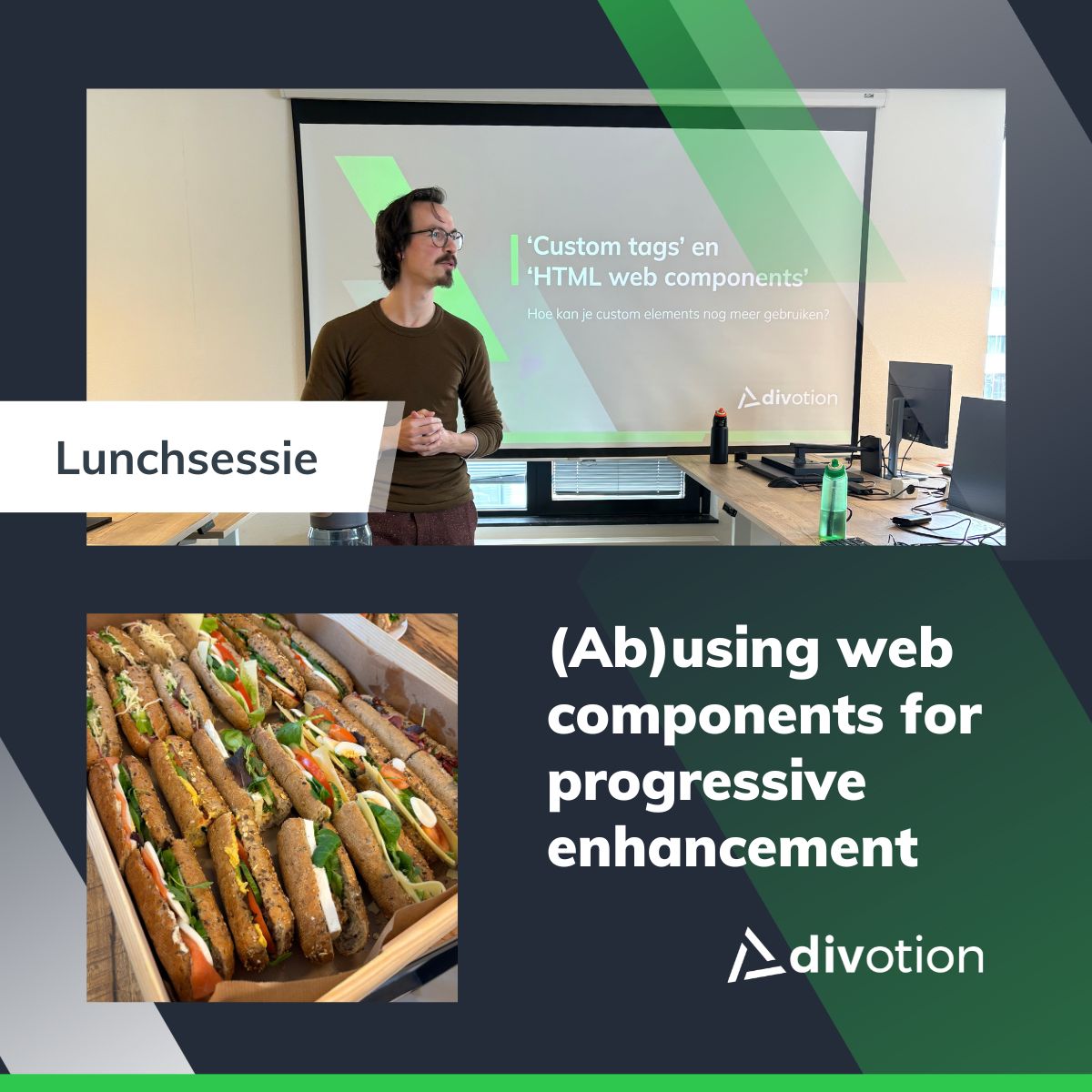 Lunch sessie: (Ab)using web-components for progressive enhancement