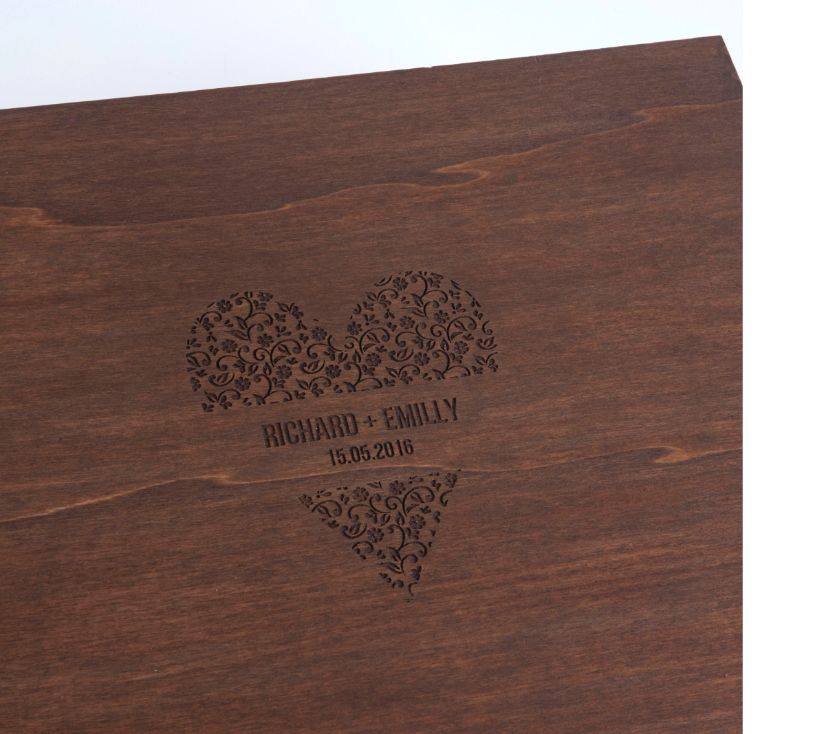 scatola in legno per album matrimonio