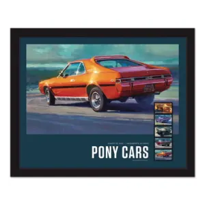 Pony Cars Framed Stamps (AMC Javelin)