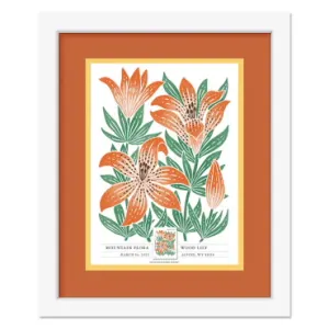 Mountain Flora Framed Stamp Wood Lily Teaser