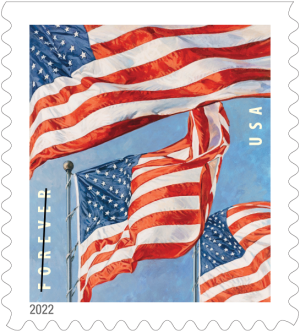 US Flags 2022 Single Stamp Teaser