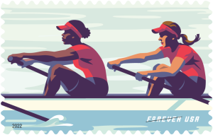 Women's Rowing Single Stamp 2