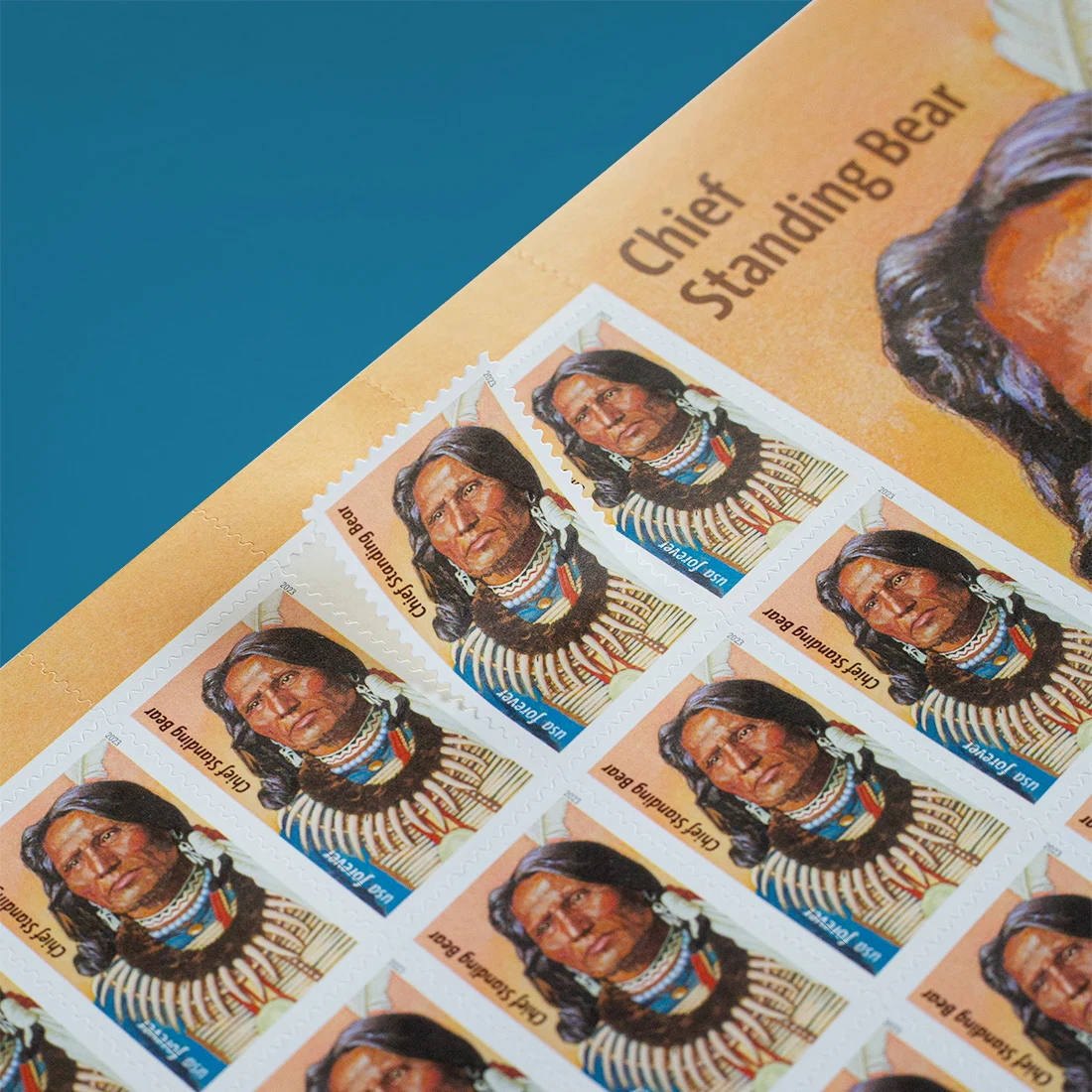 Chief Standing Bear Stamps 2023 Forever Stamps 100 pcs