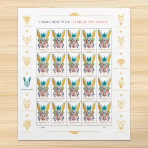 Lunar New Year: Year of the Rabbit Sheet of 20