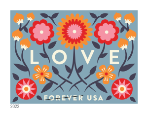 Love 2022 Stamp - Teal Teaser
