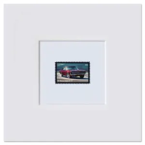 Pony Cars Matted Stamp (Mercury Cougar)