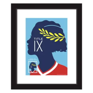 Title IX Soccer Player Framed Stamp