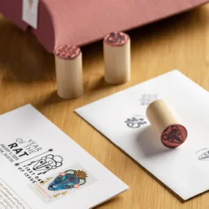 Year of the Rat Rubber Stamps