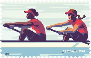 Women's Rowing Single Stamp 1