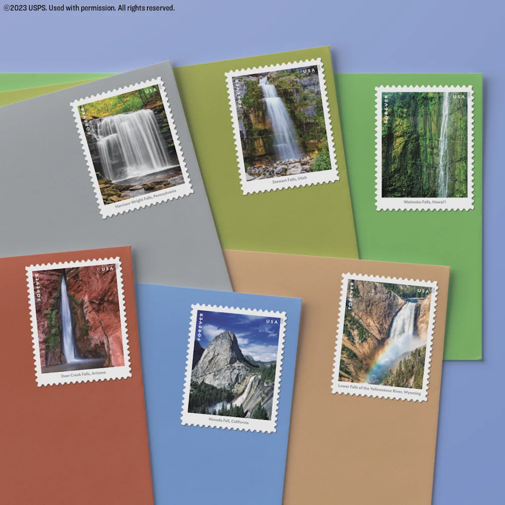 Waterfalls — Stamp Information