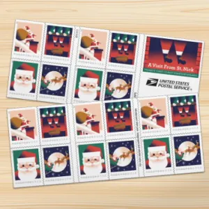 A Visit From St. Nick Stamps