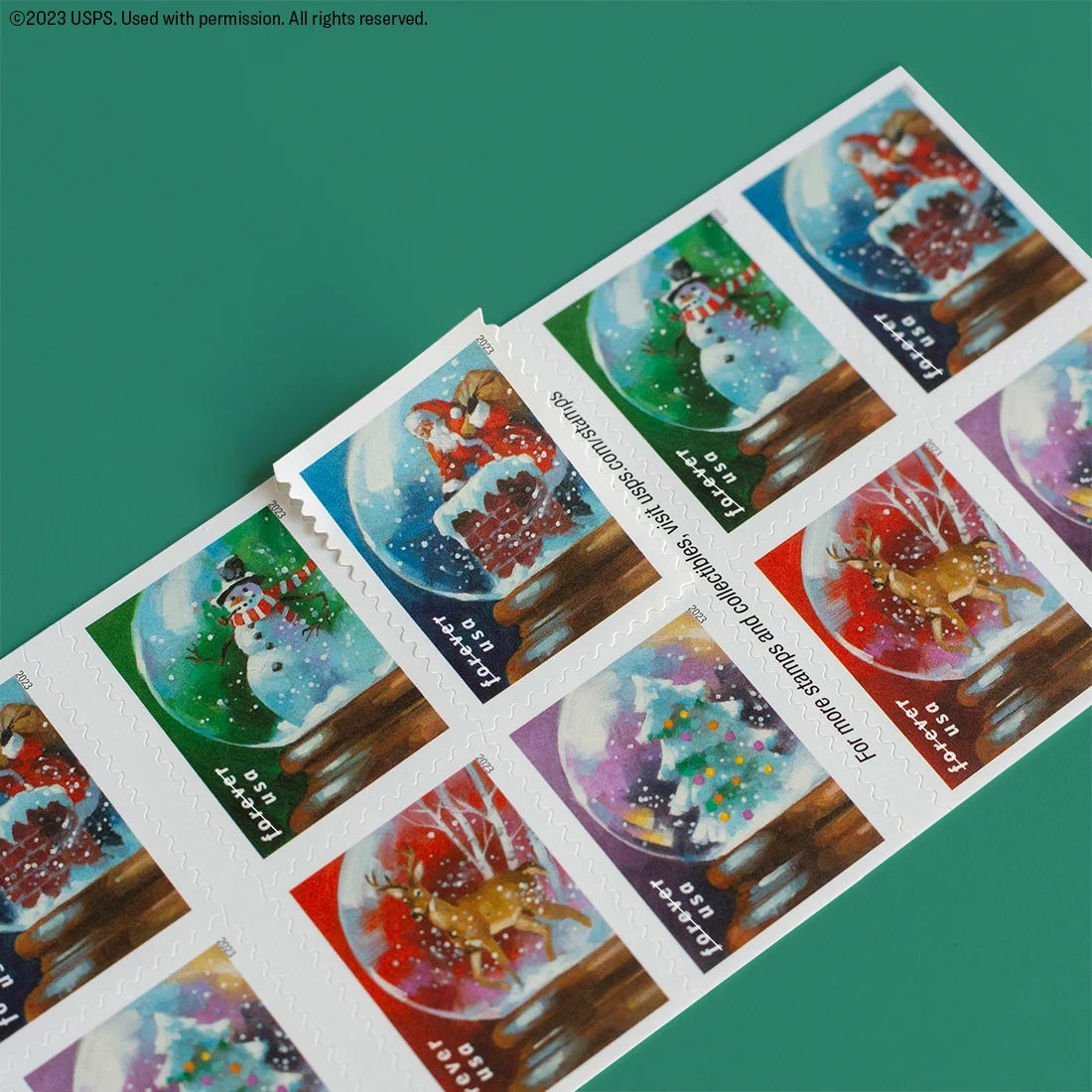  USPS Snowy Day Forever Postage Stamps (20 Stamps) : Office  Products