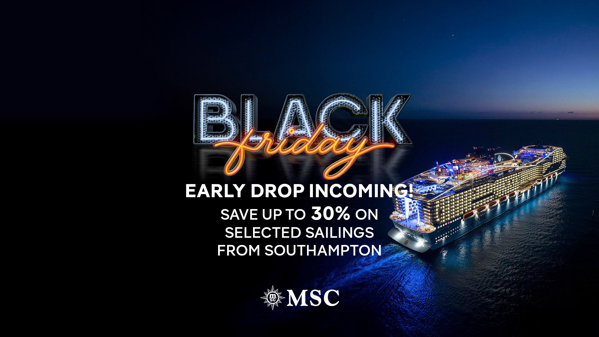 My Kind of Cruise | MSC Black Friday Sale