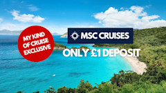 My Kind of Cruise MSC £1 Deposit