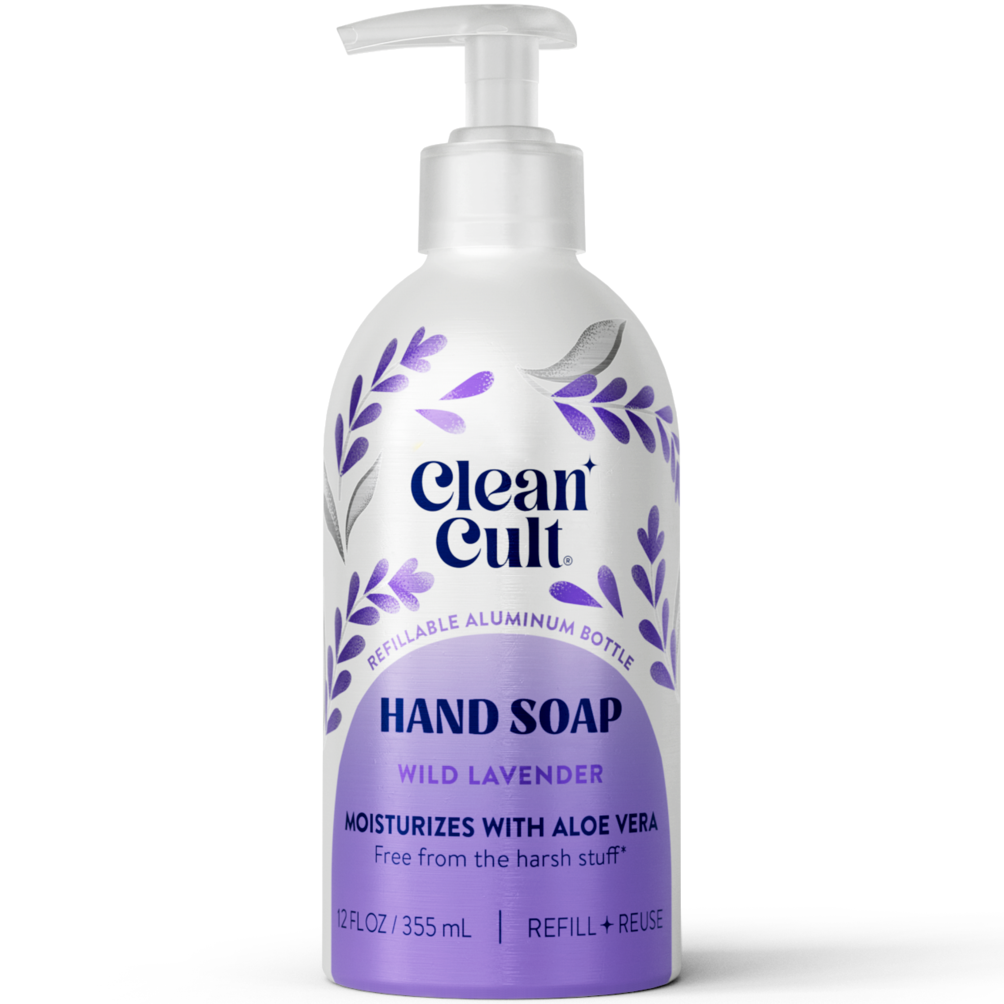 Liquid Hand Soap | Wild Lavender | 12 Fl Oz | Cleancult
